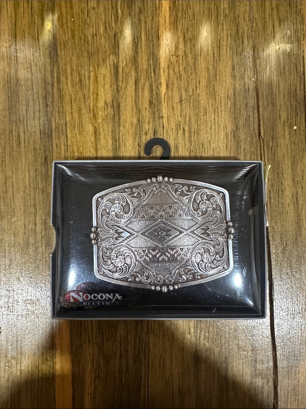 Nocona Women's Ornate Western Embossed Belt Buckle - Silver